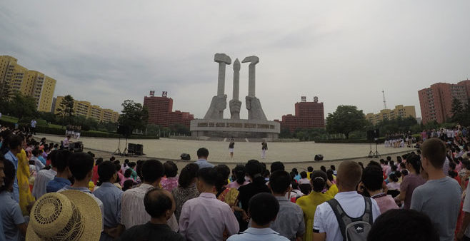 DPRK North Korea Liberation Day Mass Dance